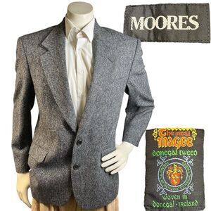 Real Magee Donegal Moores Blazer Mens 40S Irish Tweed Handwoven  Iraland
